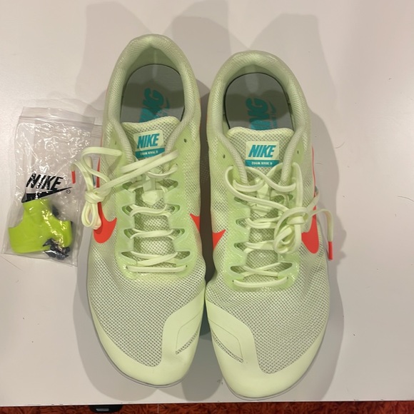 Nike Zoom Rival D Men Track Racing Spikes Barely Volt Green Sz 14 907566-700 NEW - Picture 2 of 5
